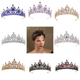 Wedding Hair Tiara Crystal Bridal Tiara Crown Silver Colour Diadem Veil Tiaras Wedding Hair Accessories Headpieces Head Jewellery