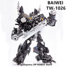 Transformation toys Robots BAIWEI Transformation TW-1026 TW1026 Ironhide KO SS14 Weaponeer SS Movie Robot Action Figure 230911