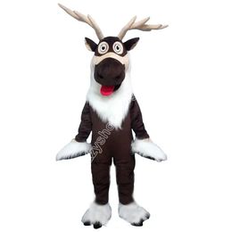 Christmas reindeer Mascot Costume Walking Halloween Suit Large Event Costume Suit Party dress Apparel Carnival costume