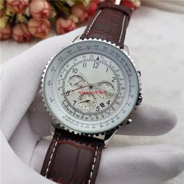 2023 New BR Business casual men's sports watch full function six hands top brand luxury watch strip steel watches waterproof 3064