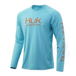 Uv Fishing Shirt Men Performance UPF50 Protection Shirt Quick-Dry Long Sleeve Sun Clothing Breathable Sports Fishing Shirts Soft 2300t