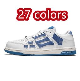 Designer Casual Shoes Men Women Skel imiris shoe luxe Low sneakers mens Genuine Leather Sneaker Black grey white lilac orange lime Light Blue luxury sport trainers