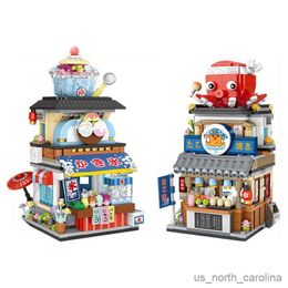 Blocks Building Blocks Street Store Shop Model Assembly Toy for Kid Gift R230911