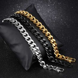 Snake Bone Chain Bracelet Hip Hop Stainless Steel Cuban Link Chain Bracelets for Women Men hiphop Fashion Jewellery