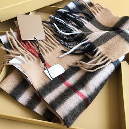 Scarf Men Stylish Women Cashmere Scarves Classic Plaid Soft Autumn and Winter Long Scarvf Holiday Gifts Mus Designer