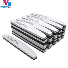 Nail Files 102050PcsLot Thick Sponge 100180240 Grits Nails File Sanding Buffer Blocks Polish UV Gel Manicure Tools 230909