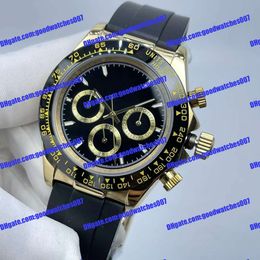8 Colours Mens Watches CAL.2813 Movement 40mm Cosmograph 126518 18K Gold no chronograph Mechanical Automatic Watch 116518 126515 Men's Wristwatches Rubber strap