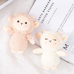 Plush Keychains 12cm Sheep Toy Stuffed Doll Pendant Bag Animals Decorations Backpack Keychain Toys ChildrenGirlFriend Gift 230911