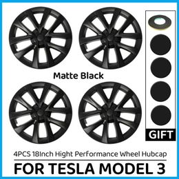 4PCS Wheel Cap For Tesla Model 3 18-Inch Wheel Cover Performance Replacement Wheel Hub Cap Full Rim Cover for Wheels Accessories