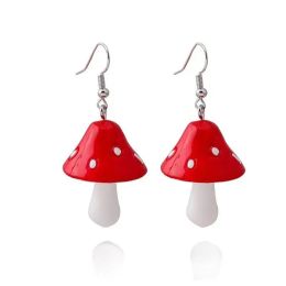 New Acrylic Mushroom Long Pendant Earrings Quality Drop Earrings for Girls Women Children Birthday Gift Lovely Jewellery A87 LL