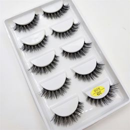 False Eyelashes 10 50 Boxes 5 Pairs Natural 3D Mink Makeup Eyelash Fake Eye Lashes Faux Cils Make Up Beauty Wholesale 230909