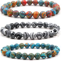 Update Multicolor Stone Bracelets Beaded Strand for Women Men Reiki Prayer Bracelets Fashion Jewellery