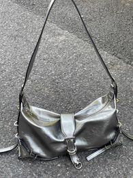 Вечерние сумки Серебряная сумка через плечо для женщин Дизайнерская винтажная сумка Маленький квадратный мобильный телефон Женский черный кошелек для монет под мышкой