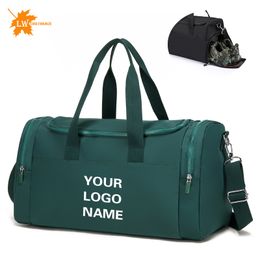 Duffel Bags High-Capacity Sports Fitness Bag Fashion One Shoulder Cross Body Travel Bag Customized Luggage Bag Personalized Pattern 230909