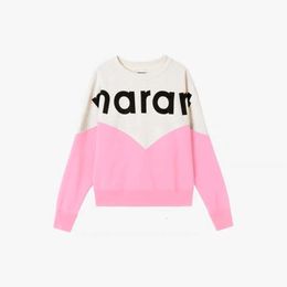 Top Isabelle Marant 2024 Mens Woman Designer Clothe Woman Sweatshirt Hoodie Classic Pullover Jumper Hot Letter Print Women Casual Loose Hooded Sweater 440