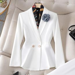 Two Piece Dress Suit Set Women's Spring And Autumn Waist Shrinking Skinny Professional Style Workplace Commuting High End