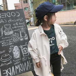 Jackets Years Toddler Girls Long Trench Coats New Fashion Windbreaker Jacket For Girls Spring Autumn Children's Clothing R230912