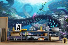 Wallpapers Custom Mural 3d Po Wallpaper Undersea World Anime Decor Painting Wall Murals For Living Room Walls 3 D