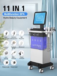 Newest 11 in 1 Oxygen Jet Skin Care Solution Peel Auqa Peeling Deep Cleaning facial Skin Rejuvenation Machine Water Microdermabrasion Facial Machine