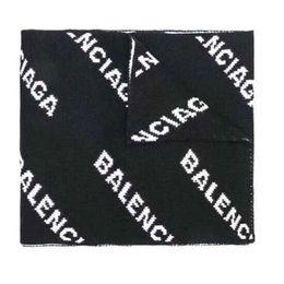 30% OFF scarf Autumn Winter New European American Paris Walk Style Unisex Black and White Letter Double sided Fashion Scarf Neck