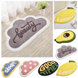 Toilet Seat Covers Alien Imitation Floor Pad Home Bathroom Water Absorption Foot To Enter The Door Cartoon Anti Slip