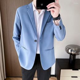 Men's Suits Light Rpe Wind Suit Jacket Senior Sense Leisure Career Formal Wear Spring Business Plankton Shuai Small Four Seasons