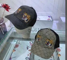 Ball Caps Designer Ball Cap Hats Men Women Baseball Caps Tiger Embroidery Casquette Sun Hat With Letter Black Fashion Brand Hats x0912