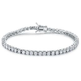 Tennis Best Quality 4A Entire M/4Mm Cz Bracelet In Real Solid 925 Sterling Sier Classial Jewelry 2Pcs/Lot Drop Delivery Brace Dhgarden Dhp3B