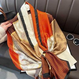 Scarves Silk Shawls Women Luxury Brand Design Foulard Female Scarf Stoles Hijab Women Headscarf Bag Scarves Echarpe Wraps 230831