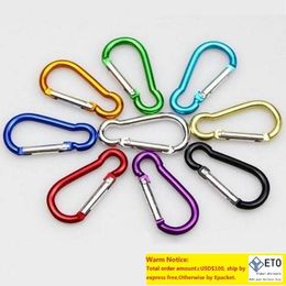 Carabiner Ring Keyrings Key Chain Outdoor Sports Camp Snap Clip Hook Keychains Hiking Aluminium Metal Stainless Steel Hiking Camping OEM ZZ