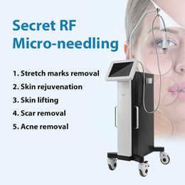 Máquina de aperto da pele corpo rejuvenescimento conjunto cuidados com a pele multipolar rf microneedling agulha segredo rf microneedle