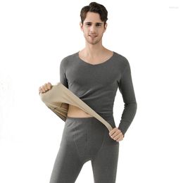 Men's Thermal Underwear Men Seamless Soft Delicate Long Johns Inner Wear Set Winter