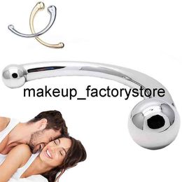 Massage Double Ended Stainless Steel G Spot Wand Stick Pure Metal Penis P-Spot Stimulator Anal Plug Dildo Sex Toy For Women Men193d