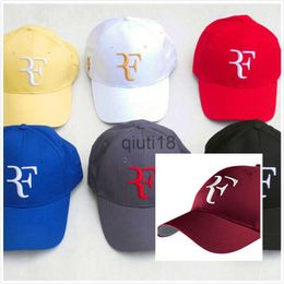 Ball Caps Wholesale- Caps female and male Wholesale-Roger federer tennis hats wimbledon RF tennis hat baseball cap 2020 x0912