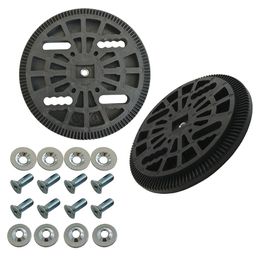 Snowboard Binding Disc Set Black Discpair Spare Parts Mounting Plates Strap-InTechnine258C