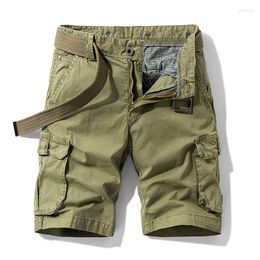 Men's Shorts Mens Baggy Cotton Belted Cargo