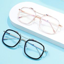 Sunglasses Frames 54mm Retro Blue Light Computer Glasses Square Vintage Men Women Clear Frame 0895