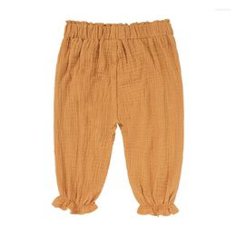 Trousers 2023 Summer Clothing Cotton Linen Pants Boys Girls Kids Clothes Elastic Waist Lantern Toddler Baby Children Harem Pant