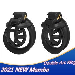 2021 3D Printed Small Cage Male Chastity Device Double-Arc Cuff Penis Ring Cock Belt Lock Adult Sexy Toys For Men Gay 18 Shop261i