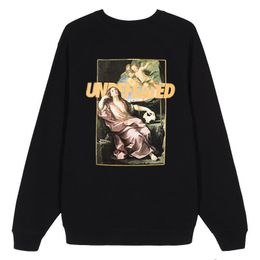 Autumn and Winter Mens Designer Hoodies Undefeated Basketball Oil Painting Print Man and Women Pullover Hoodie Loose Casual Hooded Sweatshirt Oversize Size S-2XL