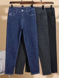Women's Jeans S-6xl High Waist Skinny Pencil Denim Pants Female Classic Slim Stretch Ankle-length Vaqueros Women Simple Streetwear