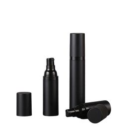 15ml 30ml Black Airless Bottle Lotion Cream Pump Plastic Container Vaccum Spray 50ml Cosmetic Bottles Dispenser For Cosmetics Ttenw