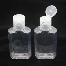 60ml Empty Hand Sanitizer Gel Bottle Hand Soap Liquid Bottle Clear Squeezed Pet Sub Travel Bottle Phghl