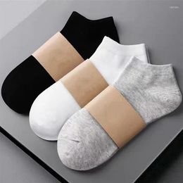 Men's Socks 3pairs Men Breathable Sports Women Low-Cut Boat Soft Soild Colour Cotton Ankle Sock Business Invisible275L
