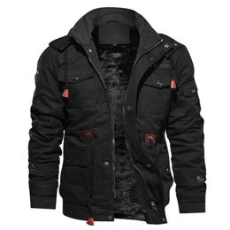 Mens Jackets Men Winter Military Coats Multipocket Casual Cargo High Quality Male Cotton Warm Parkas Size 6XL 230912