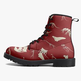 DIY Classic Martin Boots men women shoes Customised pattern Simplicity red fashion cool Versatile Elevated Casual Boots 35-48 70209