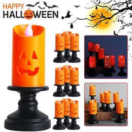 Halloween Decoration LED Light Candle Colourful Pumpkin Table Decoration Home Party Decor