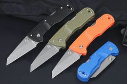 M7644 Pocket Folding Knife 5Cr13Mov Stone Wash Tanto Blade GFN Handle Outdoor Camping Hiking EDC Pocket Knives with Retail Box