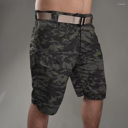 Men's Shorts Straight Fit Men Stylish Cargo With Leg Button Zipper Multiple Pockets For Summer Streetwear