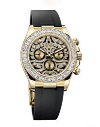 Orologio Master Design Stile sportivo Movimento automatico Cassa in acciaio inossidabile Quadrante leopardato Pulsanti pieghevoli RICRO